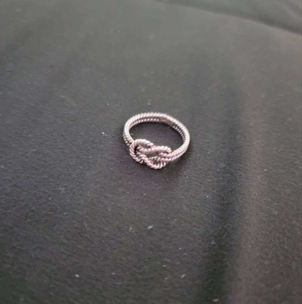 Silver Knot Ring - image 3